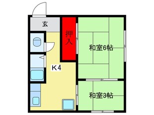 新世界ニューハイツ東館の物件間取画像